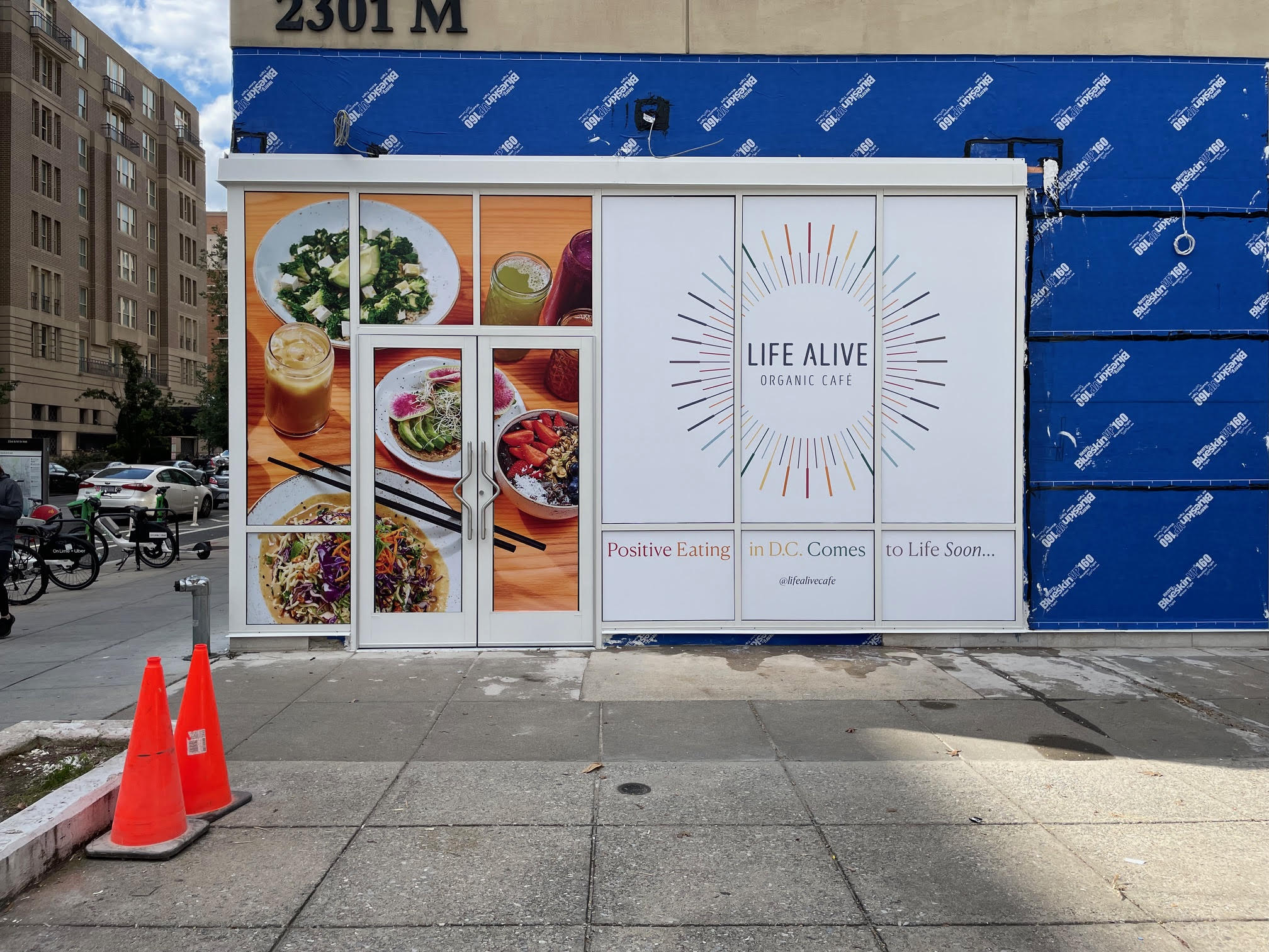 Custom Window Graphics Installation for Washington DC Restaurant.